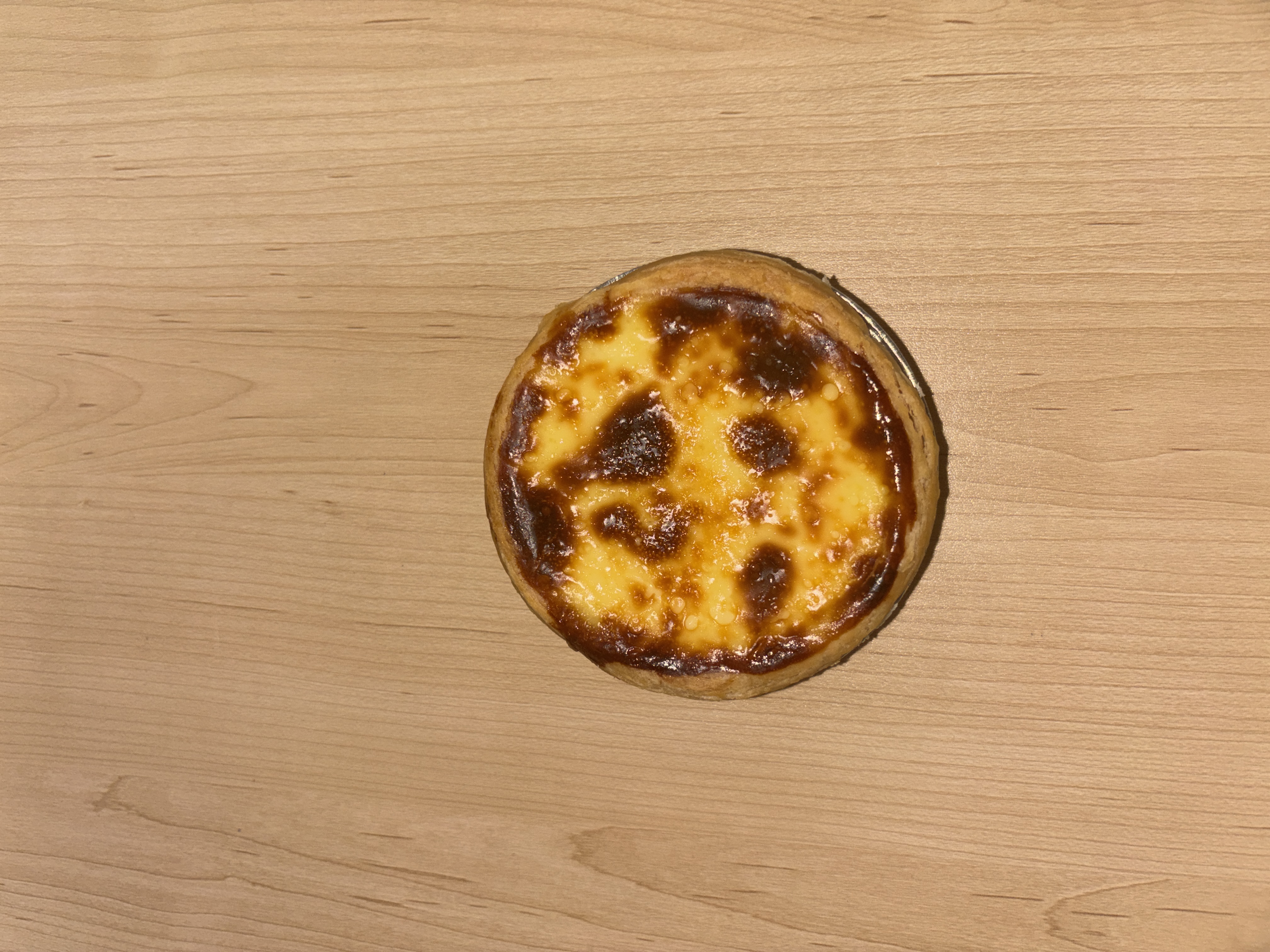 Top view of Egg tart
